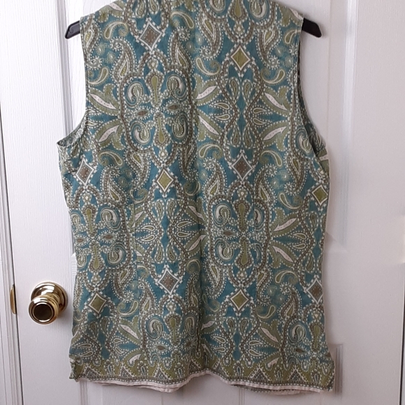 Paisley Linen Top Size 14 - Picture 4 of 8